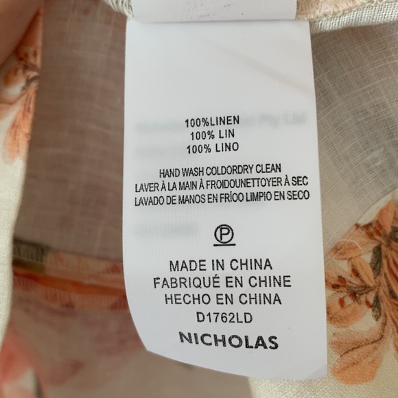 Nicholas Linen Mini Caftan Dress - Picture 7 of 8